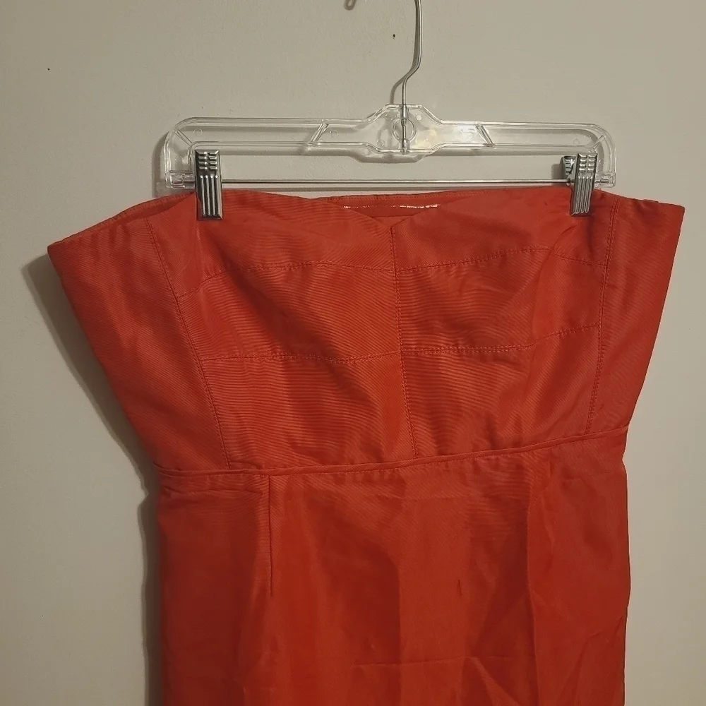 J. Crew | Women's Classic Red Rory Strapless Cocktail Dress (Size 16) - Picture 3 of 13